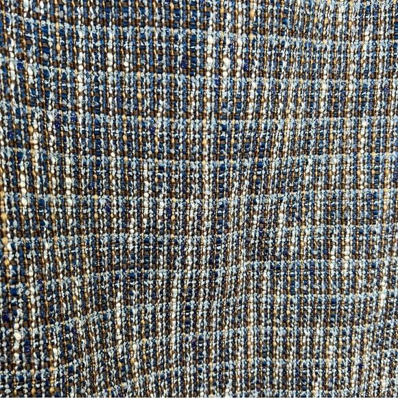 J. Crew Blue Brown Flecked Tweed Pencil Skirt Size 6 - Picture 6 of 16